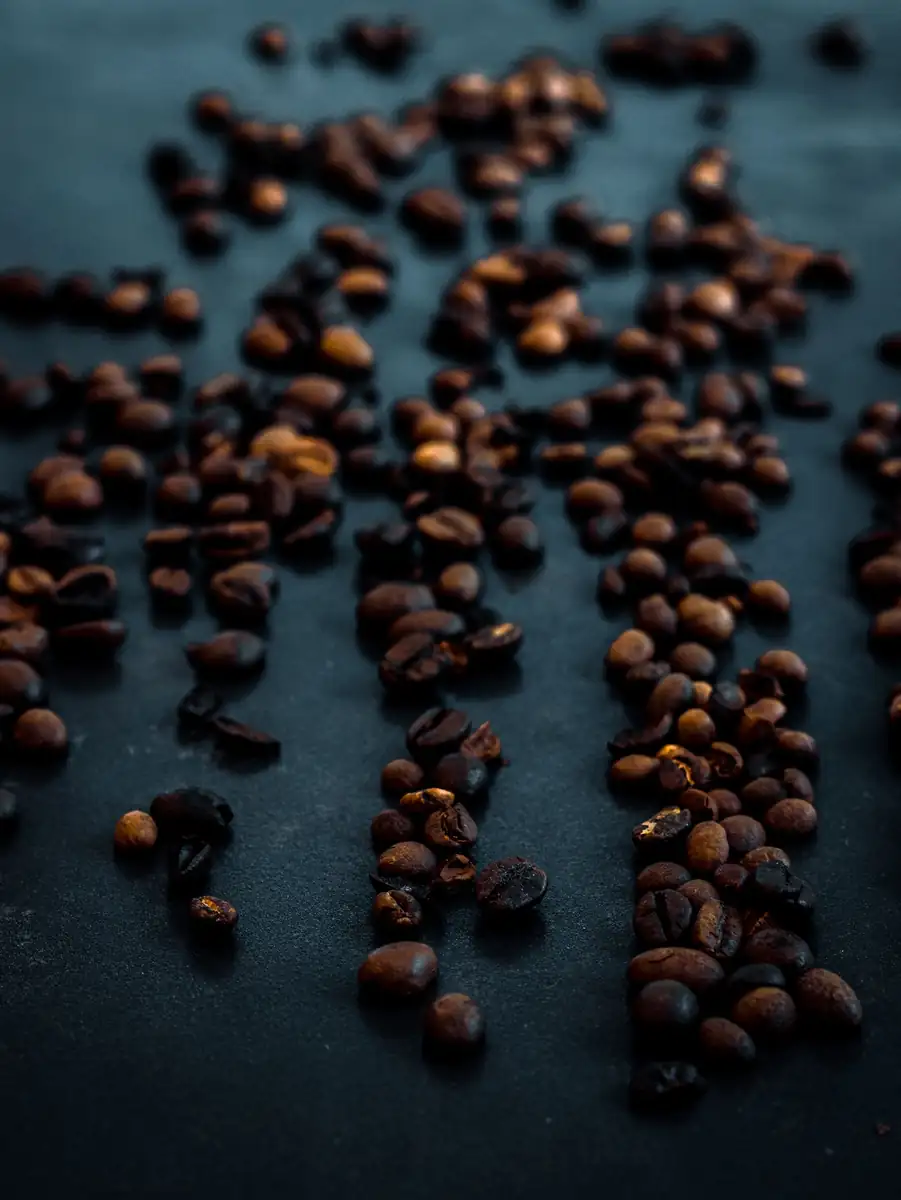Freshly roasted Araw coffee beans